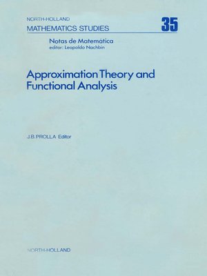 cover image of Approximation Theory and Functional Analysis